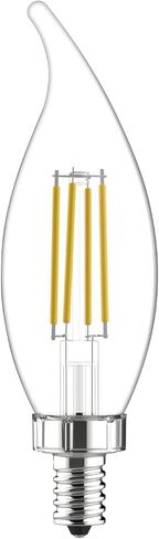 GE Refresh HD LED Light Bulbs, 60 Watt, Daylight, Decorative Bulbs, Clear, Small Base (2 Pack) in Saudi Arabia