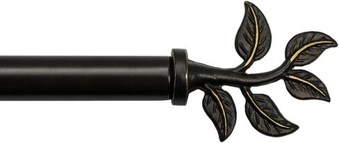 Bali Blinds 1" Leaf Decorative Rod Set, 36-66", Warm Bronze in Kuwait