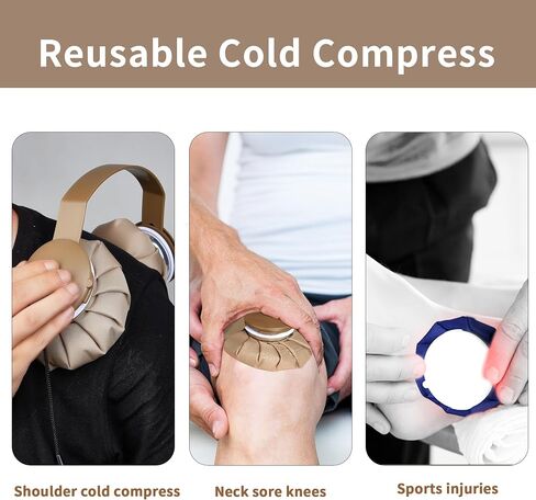 Neck Cooler for Hot Weather Reusable Ice Pack Neck Cooling Device Ice Bags Hot Water Bag for Pain Relief Leak Proof Breathable Cloth Bag for Summer Winter Indoor Outdoor in Saudi Arabia