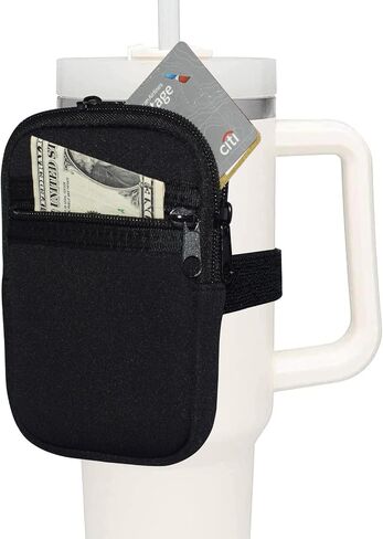Water Bottle Pouch, Compatible with Stanley Quencher Adventure 40oz & Fit for Stanley IceFlow 20oz 30oz,Handheld Pocket for Safely Carry Cards Keys, Wallet, Earphone etc. Daily Necessities in Saudi Arabia
