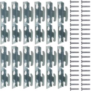 XJKJ 24 PCS Curtain Rod Bracket Curtain Rod Hardware Brackets Curtain Rod Single Bracket Spreader Wall Bracket Hooks Curtain Rod Hooks for Wall
