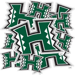 Desert Cactus University of Hawaii Stickers Rainbow Warriors UH Vinyl Decals Laptop Water Bottle Car Scrapbook T3 (Type 3-1)