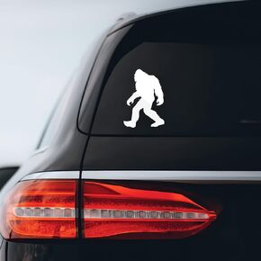 Bigfoot Silhouette Sticker Decal Notebook Car Laptop 4" x 6" (White)