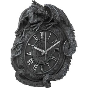 Design Toscano CL2766 Penhurst Dragon Clock,Greystone