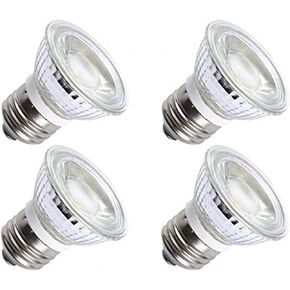 CTKcom 5W PAR16/HR16 LED Spotlight Bulb(4 Pack)- E26/E27 COB Flood Light Bulb 36 Degree 450LM 6000K Daylight White 50W Halogen Bulb Equivalent LED Bulbs 110V~130V