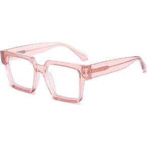 bullabulling Oprah Style Reading Glasses for Women Men, Fashion Square Blue Light Blocking Readers
