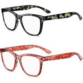 bullabulling Squre Fashion Anti-blue light Reading Glasses Men Women Computer Reader
