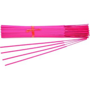 100 Unscented (Pink) Incense Sticks 11 inch - 100% Natural Joss and Bamboo 11" Punk Blanks - for DIY Aromatherapy Incense Making.