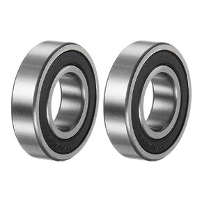 uxcell 16002-2RS Deep Groove Ball Bearing, 2pcs 15mm x 32mm x 8mm Hign Carbon Chrome Steel Z3 Double Rubber Sealed Bearing