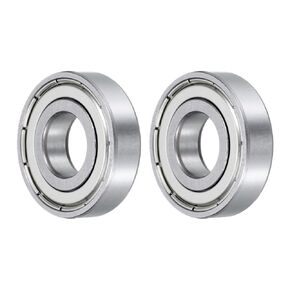 uxcell 16002-2Z Deep Groove Ball Bearings, ID 15mm x OD 32mm x Width 8mm Metal Shielded Cover Thin Wall Bearings, High Speed Sealed Bearing Chrome Steel (2 PCS)