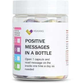 Positive Affirmations Messages in a Bottle（5oz）, Gifts For Women And Men.Motivational Gift,Valentines Day Gifts for Her, Unique Gifts