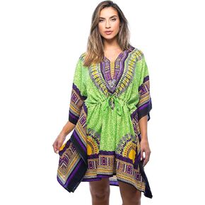 Riviera Sun African Print Dashiki Caftan for Women