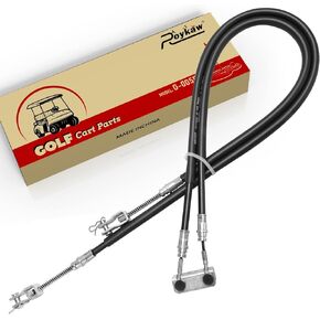 Roykaw Golf Cart Brake Cable Set Driver & Passenger Side for EZGO 1994-Up TXT/Medalist Gas and Electric Models, Replaces OEM # 70716-G03, 70273-G03, 70969-G03