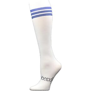 Tube, Navy Stripe Socks Performance Liner Moisture-Wicking Protection for Field Hockey, Ice Hockey, and Soccer