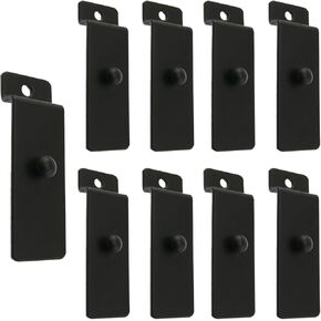 Slatwall Picture Hanger yyangz 10PCS Metal Slatwall Utility Hooks, Commercial Slatwall Picture Hook, Notch Picture Display Hooks Hangers for Photo Frame Painting Arts Center Slat Panel, Painting Hook