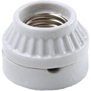 Legrand Pass & Seymour 9880CC10 660W 250V Medium Base A26 Lamp Holder, Porcelain, Surface Mount, White (1 Count)