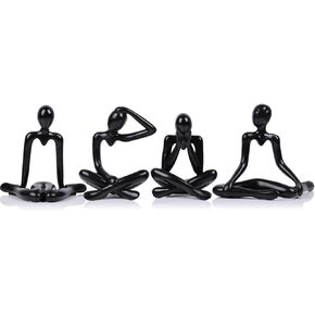 XMGZQ The Thinker Statue Decor,Bookshelf Decor Black Thinker Figurines-Decorate Your Home,Office,Desktop or Shelf with Abstract Art Sculptures,PVC Collectible Figurines for Home Decor