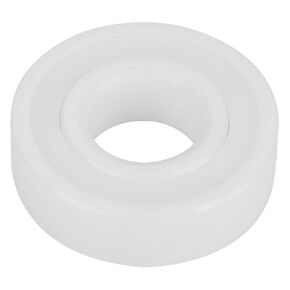 6001-2RS Ball Bearing, ZrO2 High Precision Full Ceramic Ball Bearing 12 × 28 × 8mm / 0.5 × 1.1 × 0.3in White Ball Bearing 1 Pack