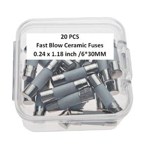 F200A, F200MA, F200MA Fuse, F200MA250V, F200MA250 Fuse, F200A250V, F200A250V Fuse, 200A, 200A Fuse, 200A250V, 200A250V Fuse, 200MA, 200MA Fuse, 200MA250V Fuse, Fast Blow Ceramic Fuses 6*30MM (20 pcs)