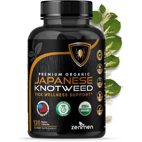 Knotweed اليابانية الممتازة العضوية التي تم اختبارها من قبل وزارة الزراعة الأمريكية من قبل طرف ثالث - 120 كبسولة، صنعت في الولايات المتحدة الأمريكية - تدعم جهاز المناعة ودعم صحة القراد in Kuwait