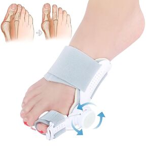 Bunion Corrector Big Toe Straighteners, Orthopedic Toe Separators Brace for Women and Men, Adjustable Bunion Splint Big Toe Corrector Straightener for Bunion Relief