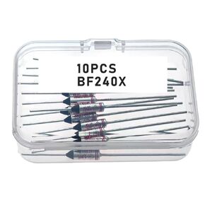 BF240X, BF240X Fuse, BF240, BF240 Fuse, Thermal Fuse BF240X, BF240X, 240 Degree 16A 250V Cutoff TF Pellet Axial Lead Temperature Links (10 Pcs)