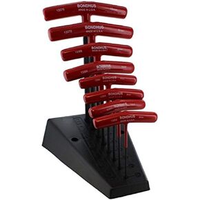 Bondhus 13389 Set of 8 Hex T-handles w/Stand, sizes 2-10mm