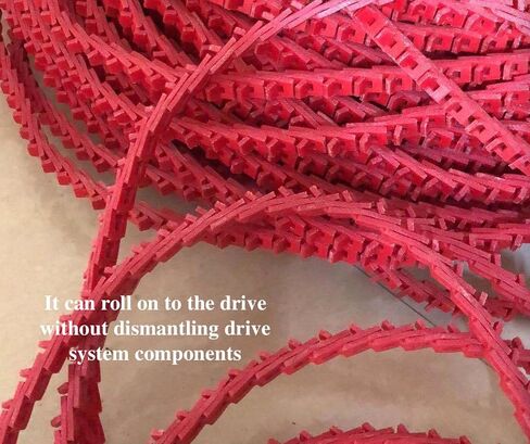 1/2 Inch x 5ft Power Twist V-Belt, Adjustable Link V Belt Type Z, Quick Attach Drive Belt for Drill Press Table Saw Sewing Machine in Saudi Arabia