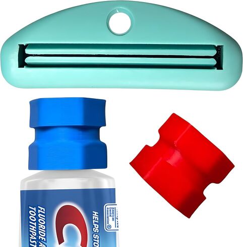 Toothpaste Refill Adapter and Squeezer Dispenser - Refillable Travel Toothpaste Tubes for Crest and Colgate Tubes in Saudi Arabia