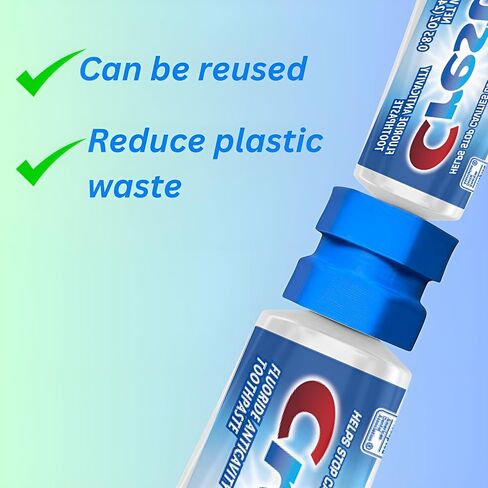 Toothpaste Refill Adapter and Squeezer Dispenser - Refillable Travel Toothpaste Tubes for Crest and Colgate Tubes in Saudi Arabia