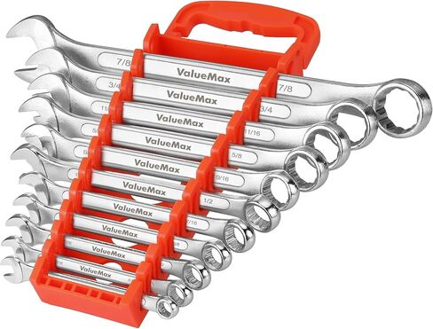 ValueMax 12-Piece Metric Wrench Set, Carbon Steel, 8-19mm in Saudi Arabia