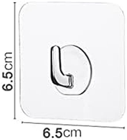 KK5 Adhesive Hooks for Hanging Heavy Duty Wall Hooks Max 13lbs Sticky Hooks Ceiling Hooks for Kitchen Livingroom Bedroom Student Dormitory - 8Pack in Saudi Arabia