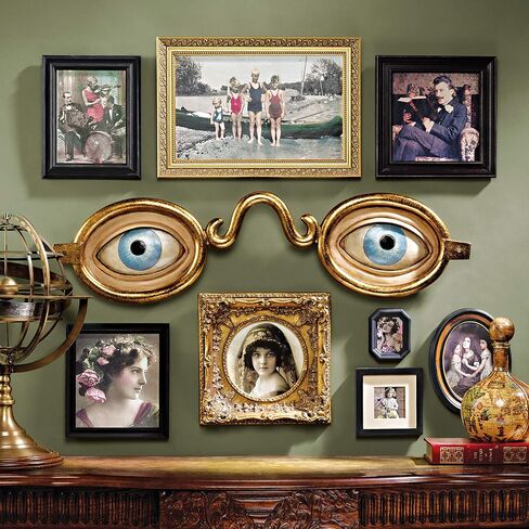 Design Toscano Folk Art Optometrist Trade Wall Sculpture, 36.00" x 3.50", Full Color in Saudi Arabia