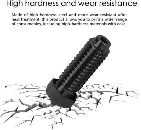 6 قطع فوهات فولاذية صلبة لفوهات خيط Kobra 3 Hotend Extruder 0.4 مم 0.6 مم 0.8 مم فوهات رش متوافقة مع رأس الطباعة الساخن مناسب للطابعة Anycubic ثلاثية الأبعاد in Kuwait