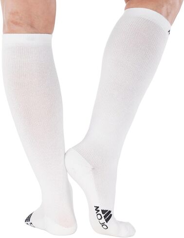 Mojo Athletic Compression Socks - Knee Length with Medium Support (15-20mmHg) for Improved Performance and Recovery - 1 Pair in Saudi Arabia