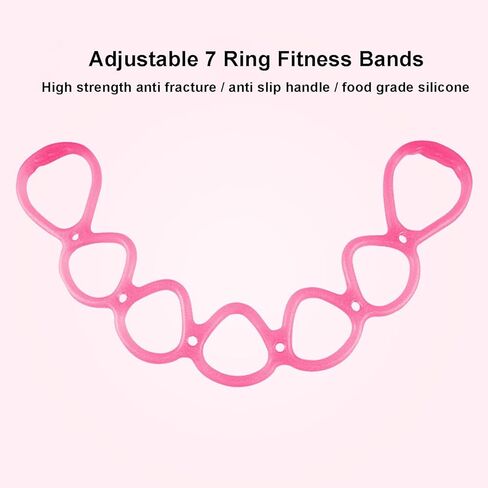 7 أشرطة مقاومة قابلة للتعديل، الظهر والقدم والساق واليد، أداة تمرين الذراع، أربطة تمارين المشي المنزلية للمنزل أو مركز اللياقة البدنية in Kuwait