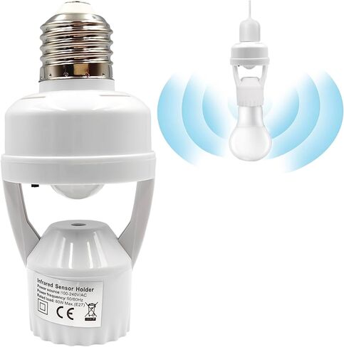 مقبس إضاءة مستشعر الحركة، برغي حركة بالأشعة تحت الحمراء LED CFL محول لمبة متوهجة، ضوء جراج داخلي خارجي، للطابق السفلي in Kuwait