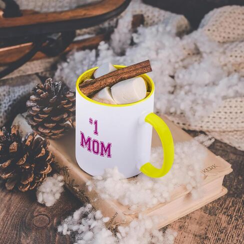 3dRose #1 Mom Mug, 15 oz, Ceramic in Saudi Arabia