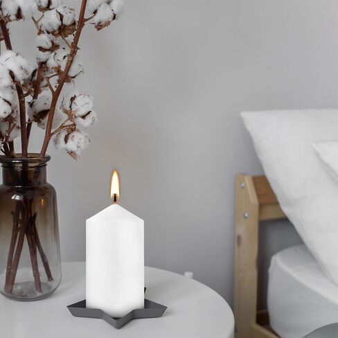 Set of 20 White Pillar Candles,Dripless and Smokeless Dinner Candle, 2x4" Pillar Candles for Parties Weddings Lantern Home Décor in Saudi Arabia