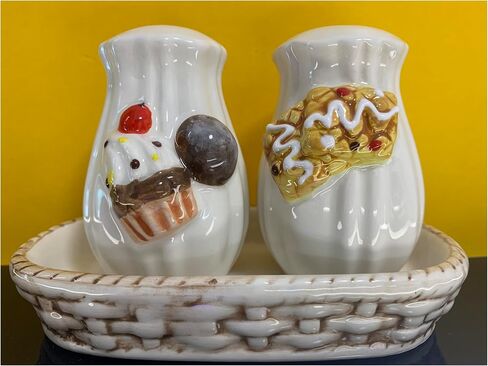 Ceramic 3D Fruit-shaped Pattern DIY Salt and Pepper Seasoning Set - Stylish and Functional Tableware for Kitchen and Dining - Surprise Gift (D) in Saudi Arabia