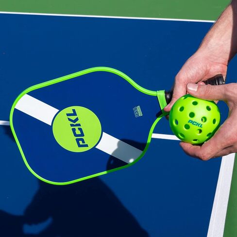 Pickleball Starter Bundle Series 2 Paddles and 4 Pickleball Balls Set | USA Pickleball Approved | Fiberglass Face with Large Sweet Spot | Honeycomb Core in Saudi Arabia