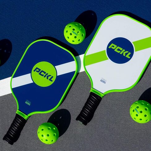 Pickleball Starter Bundle Series 2 Paddles and 4 Pickleball Balls Set | USA Pickleball Approved | Fiberglass Face with Large Sweet Spot | Honeycomb Core in Saudi Arabia