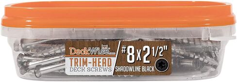 DeckWise #8x2-1/2" Stainless Steel Trim-Head Deck Screws, Hardwood Brown, T15 Head, Covers 50 Sq. Ft. of Decking (100 Pack) in Saudi Arabia