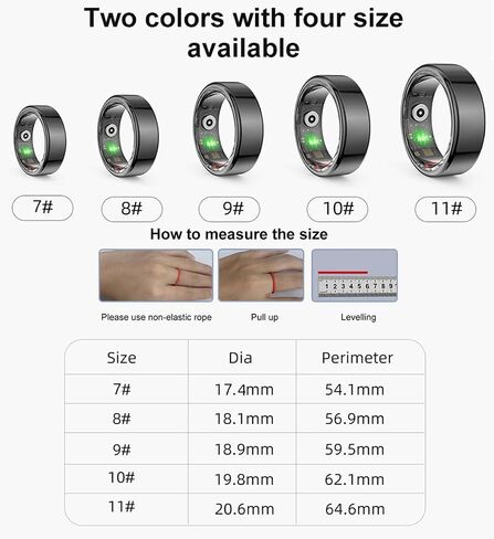 TIVUZVO Smart Ring,Fitness Tracker Ring,Sleep Tracker Ring-No App Subscription,Sleep Tracker, Track Recovery, Fitness Tracker (Rose Gold, US-8) in Saudi Arabia