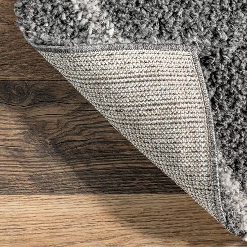 nuLOOM Tess Moroccan Shag Area Rug - 7x9 Shag Area Rug Modern/Contemporary Dark Grey/Ivory Rugs for Living Room Bedroom Dining Room Nursery in Saudi Arabia