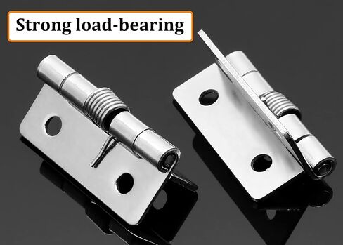 Yoohey 4PCS 1.5 Inch Spring Hinge Self Closing Hinge, 304 Stainless Steel Spring Door Hinges, Self Closing in Saudi Arabia