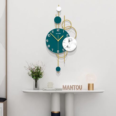 Large Modern Wall Clock for Living Room Decor Kitchen Big Wall Clock for Bedroom Silent Decorative Office Non Ticking Battery Operated Watch Balloon in Saudi Arabia