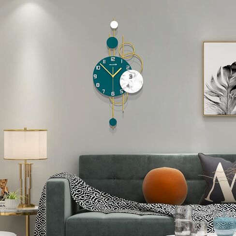 Large Modern Wall Clock for Living Room Decor Kitchen Big Wall Clock for Bedroom Silent Decorative Office Non Ticking Battery Operated Watch Balloon in Saudi Arabia