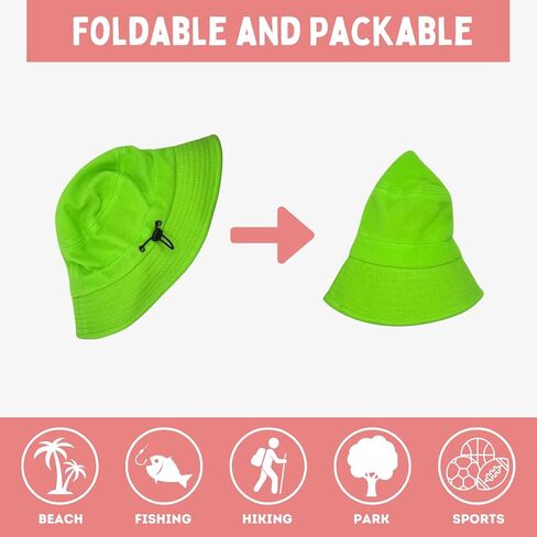 Kids Sun Hat with Stick-on Patches, One Size Fits Most 2-7 Years Old, Fun Bucket Hat with Sun Protection for Boys and Girls in Saudi Arabia