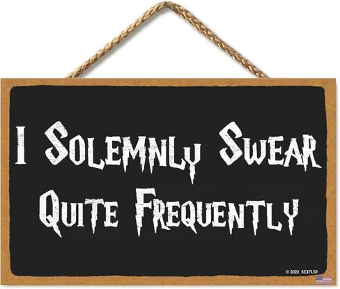 Room of Requirement | Home Decorative Signs House Signs Fantasy and Wizardry Theme Welcome Sign Wizardry Hanging Plaque Magic Gift Bedroom Toilet Wood Sign 6" x 11" (Black-82) in Saudi Arabia